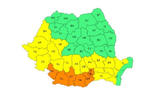 ANM: Valul de căldură se extinde sâmbătă şi duminică/ Bucureştiul rămâne sub cod portocaliu