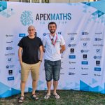 Maths professors (l tor) Olivier Schiffmann from Strasbourg (director of research at the CNRS, Paris-Saclay) and Andrei Negut (Lausanne and MIT) at the APEX Mathematics (Academic Program of Excellence) summer camp.