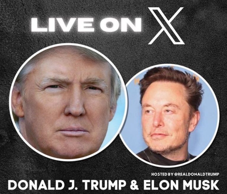 AFP: Interviul lui Elon Musk cu Donald Trump pe X, afectat de un „atac cibernetic masiv” / Despre ce au vorbit cei doi miliardari