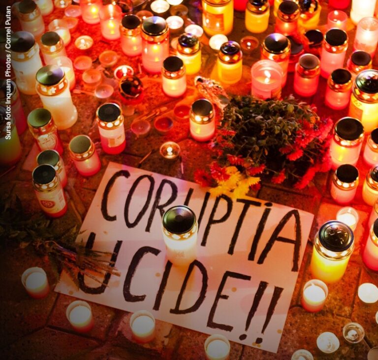 Marș comemorativ la 10 ani de la tragedia de la Colectiv: „Corupţia încă ucide în România. Mor bebeluşi în spitale”