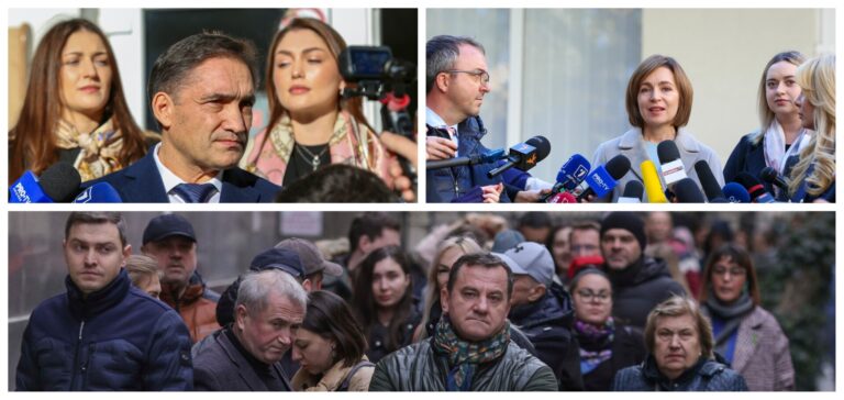 VIDEO | Maia Sandu: O mobilizare exemplară. Fac apel să fie numărate corect voturile cetățenilor / Stoianoglo: Vă mulţumesc din suflet pentru fiecare alegere