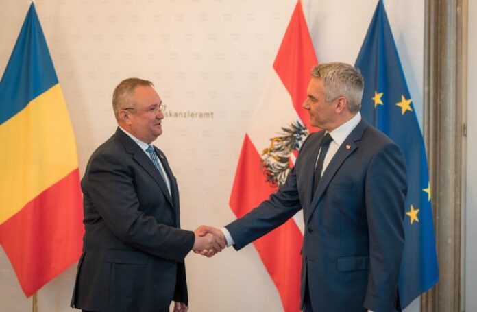 Ciuca si cancelarul Austriei