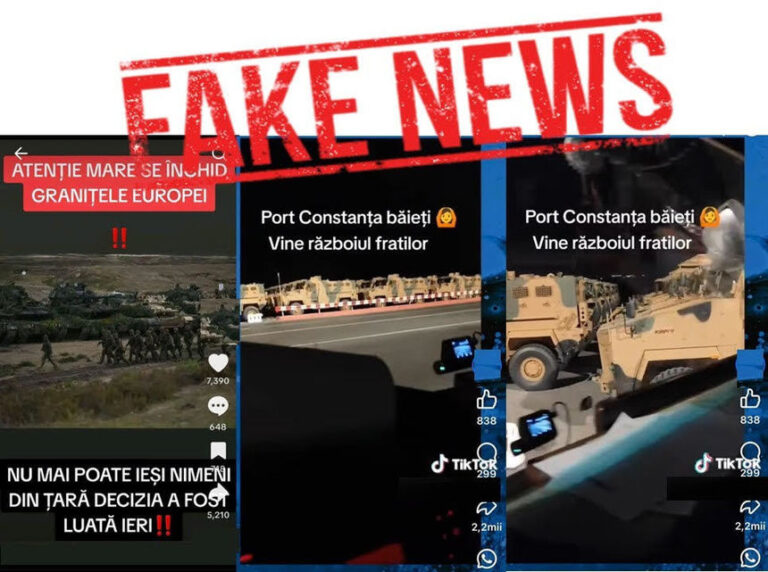 MApN semnalează noi dezinformări pe TikTok legate de pregătiri de război