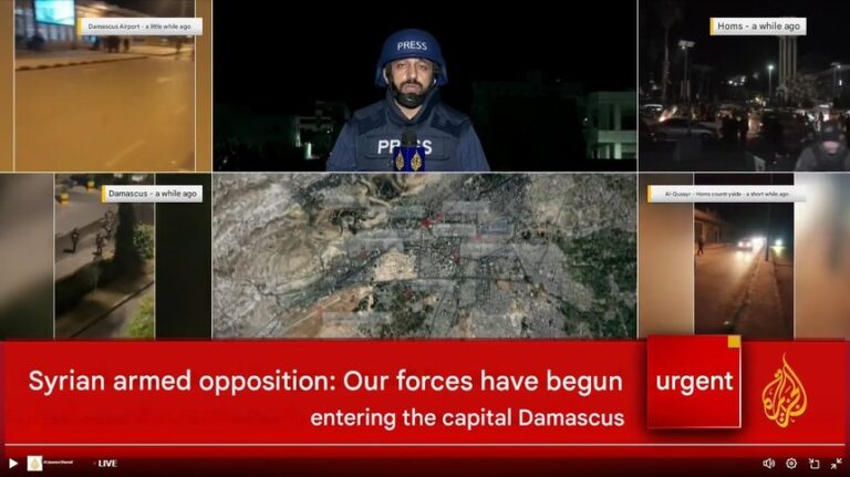 Siria: Locuitorii din Damasc au ieşit pe străzi pentru a sărbători căderea regimului Assad