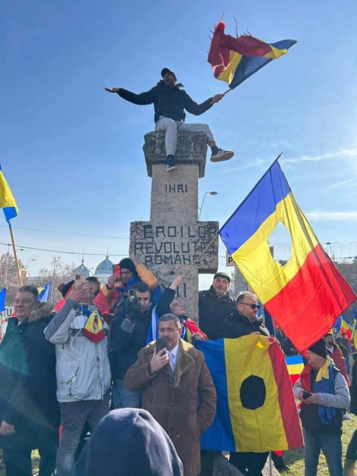 Protester in Buchatest: Author: Unknown (Facebook)