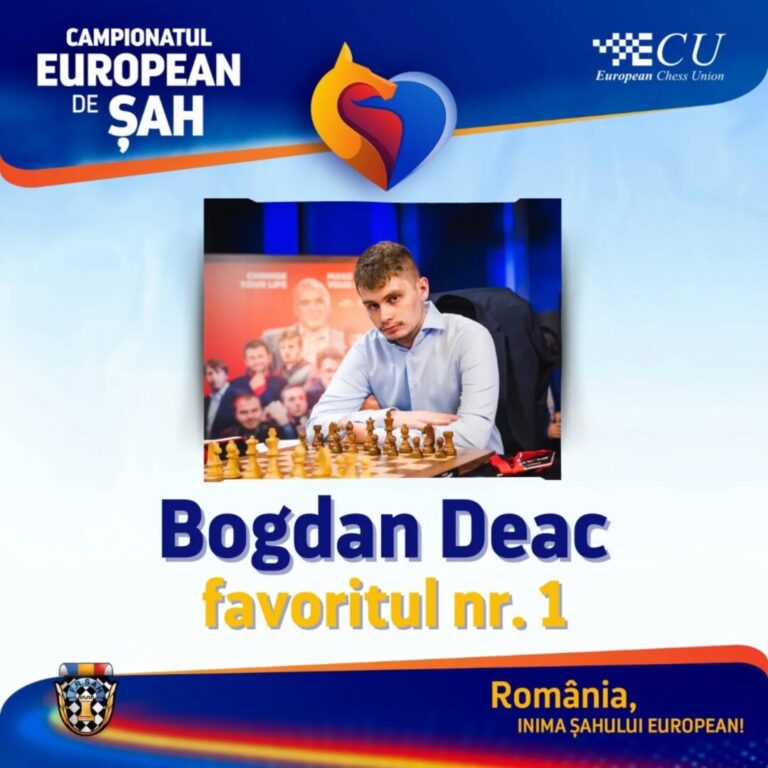 Românul Bogdan Deac, favoritul numărul 1 la Campionatul European Individual de Şah 2025