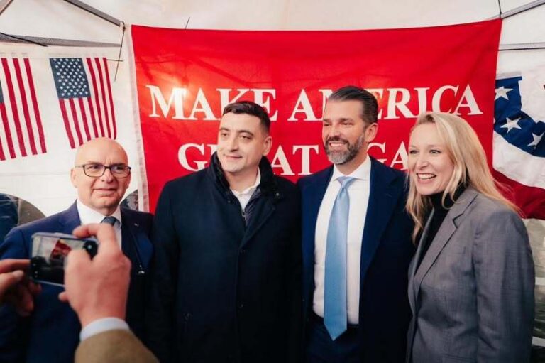 Romania’s presidential candidates use Trump Jr visit to boost their election campaign ints