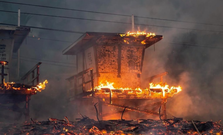 Incendiu violent la periferia Los Angeles. A fost declarată stare de urgenţă