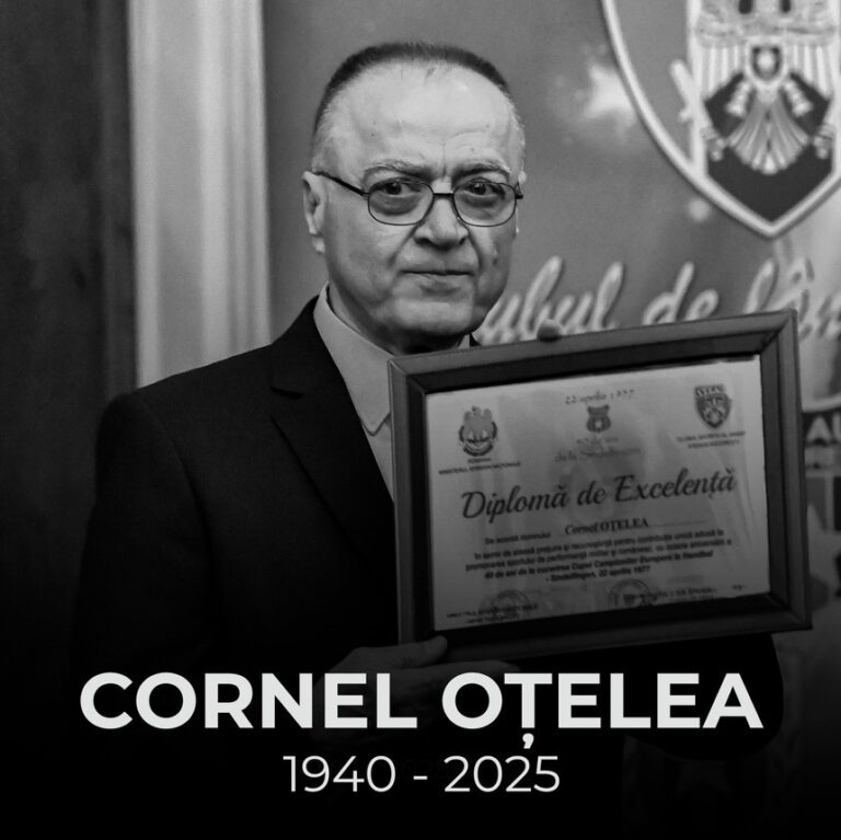 Președintele Iohannis l-a decorat post mortem pe Cornel Oțelea, triplu campion mondial la handbal masculin