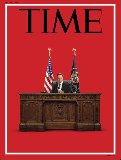 Cum a comentat Trump noua copertă a revistei TIME, care îl prezintă pe Elon Musk stând la biroul său de la Casa Albă