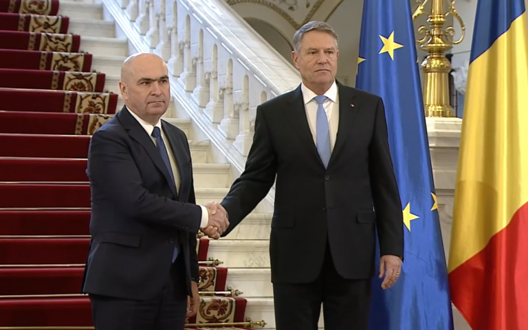 VIDEO | Klaus Iohannis, către Ilie Bolojan: Să aveţi grijă de România!