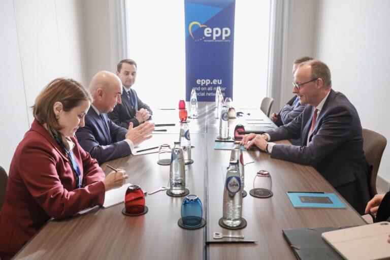 Ilie Bolojan s-a întâlnit la Bruxelles cu șeful PPE, cu viitorul cancelar al Germaniei și cu premierul polonez