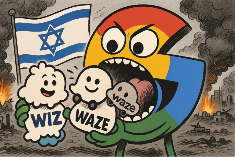 De la Waze la Wiz, Google pariază mult pe tehnologia israeliană. Chiar și-n ochiul furtunii