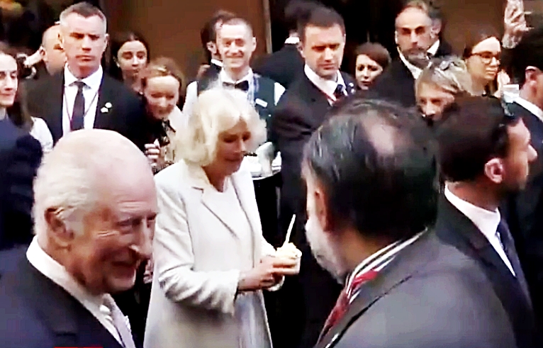 VIDEO | Regina Camilla și-a celebrat aniversarea căsătoriei cu pizza și înghețată italiană