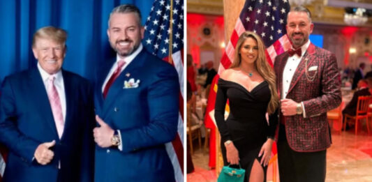 Dragoș Sprînceană alături de Donald Trump, și la un eveniment de după caștigarea alegerilor de către reprezentantul republicanilor. Foto: Instagram