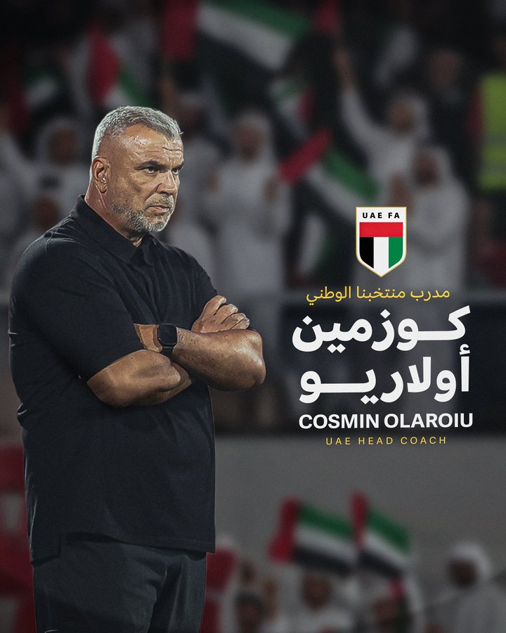 Cosmin Olăroiu, noul selecționer al naționalei Emiratelor Arabe Unite