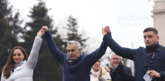 Anamaria Gavrilă, Călin Georgescu, George Simion / Foto: Inquam-George Călin