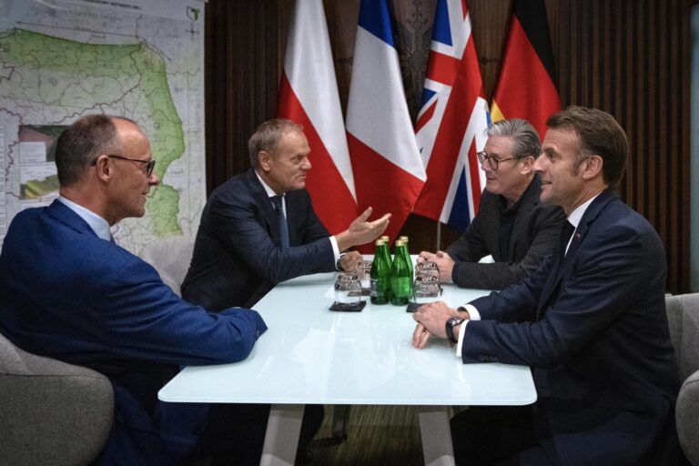 Franţa dezminte știrea falsă că Macron, Merz, Starmer și Tusk au fost prinşi cu „cocaină” în tren spre Kiev