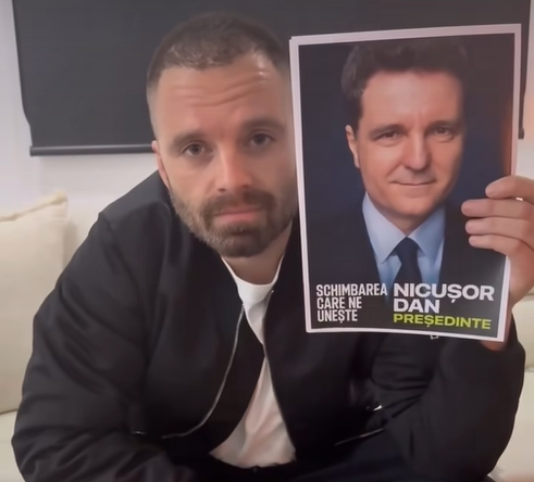 VIDEO | Actorul Sebastian Stan îndeamnă românii să voteze: „Nu va fi uşor, va fi Nicuşor!”