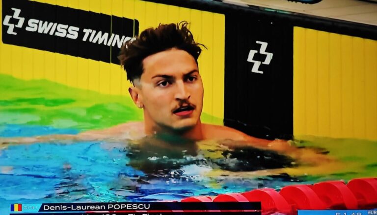 Denis Popescu, medalie de bronz la 50 m fluture la CE U23