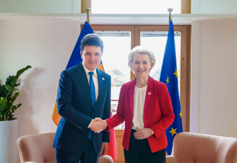 Preşedintele Nicuşor Dan s-a întâlnit cu Ursula von der Leyen, la Bruxelles