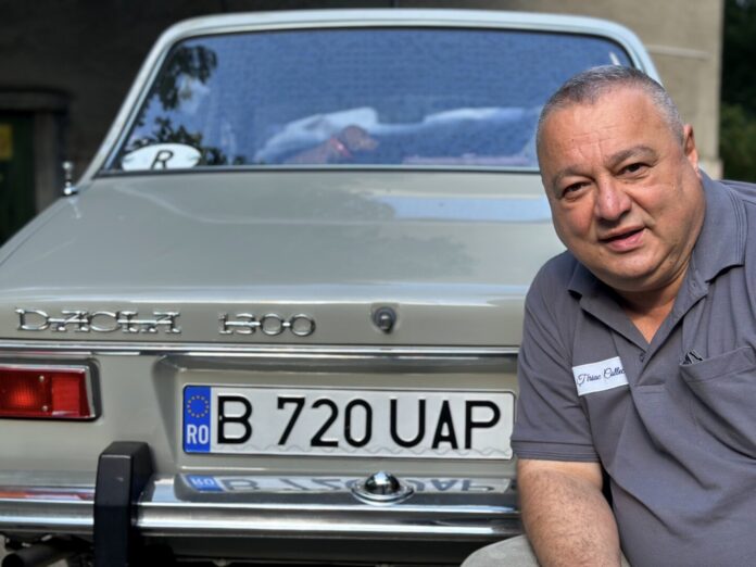 RO-250 License plate collector Cristian Luca in Bucharest. By Larry Luxner