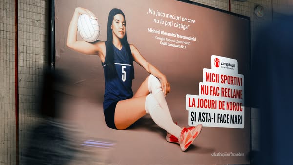 Campanie Salvați Copiii: „Micii sportivi nu fac reclame la jocurile de noroc și asta-i face mari”
