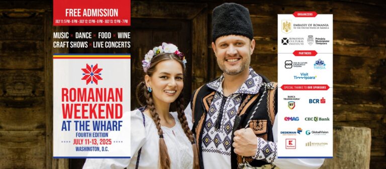 Banatul și Timișoara, în prim-plan la cea de-a patra ediție a festivalului „Romanian Weekend at The Wharf” de la Washington