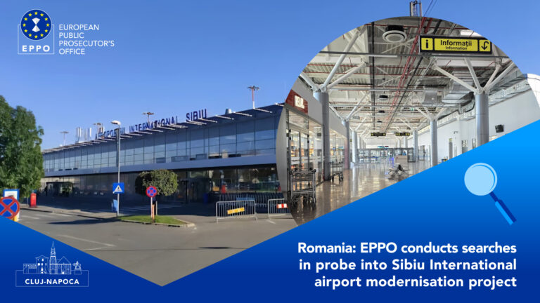 Parchetul European condus de Laura Codruța Kovesi efectuează percheziții în cadrul anchetei privind proiectul de modernizare a Aeroportului Internațional Sibiu