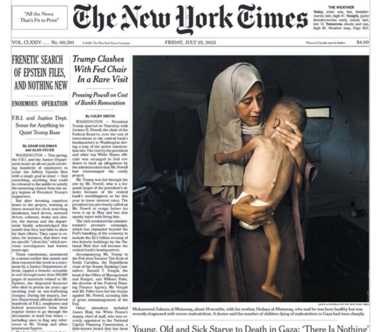 The New-York Times, acuzat de „minciună” după publicarea unei imagini prin care denunţă foametea în Fâşia Gaza