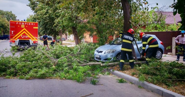 IGSU: Trei persoane au murit şi patru au fost rănite în urma furtunilor de vineri seară