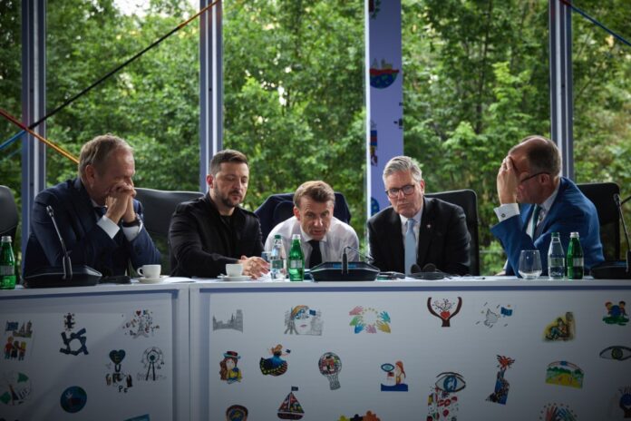 Volodimir Zelenski cu lideri UE