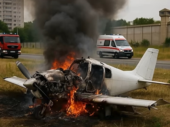 Avion de mici dimensiuni prăbuşit la Iaşi: Pilotului, consilier AUR, i-au fost amputate ambele picioare. Starea lui se menţine gravă