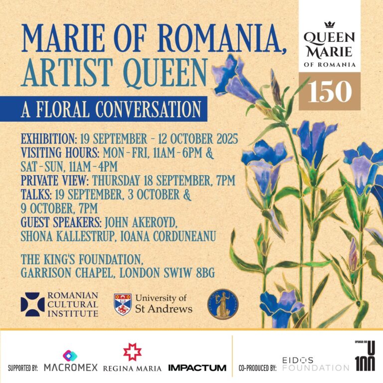 Acuarelele Reginei Maria expuse, în premieră, la The King’s Foundation Garrison Chapel Gallery din Londra