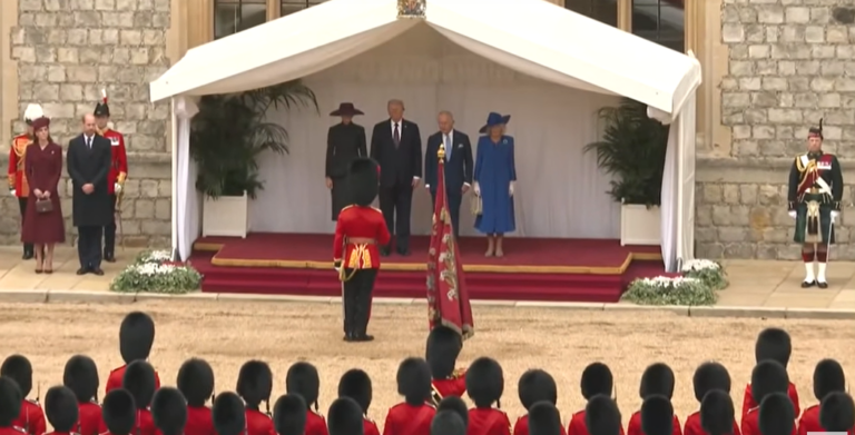 VIDEO | Donald Trump a fost primit de Regele Charles la Castelul Windsor