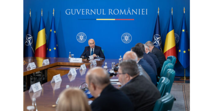 Ilie Bolojan, la reuniunea Consiliului Naționall Tripartit