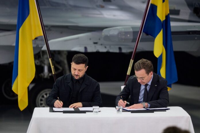 Volodimir Zelenski şi Ulf Kristersson