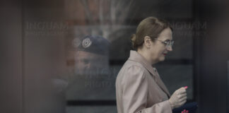 Lia Savonea soseste la sediul CSM din Bucuresti, marti 21 martie 2023. Inquam Photos / George Calin