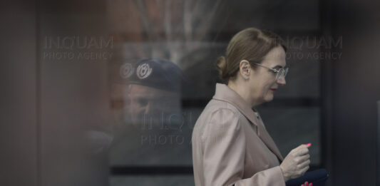 Lia Savonea soseste la sediul CSM din Bucuresti, marti 21 martie 2023. Inquam Photos / George Calin