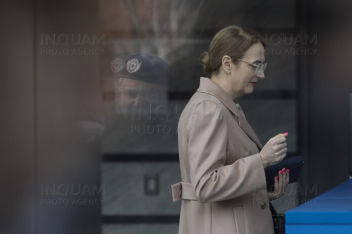 Lia Savonea soseste la sediul CSM din Bucuresti, marti 21 martie 2023. Inquam Photos / George Calin