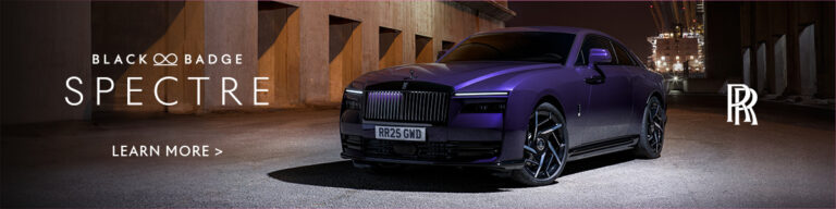 Black Badge Spectre, the most powerful Rolls-Royce of all time, arrives in Romania.  Officially