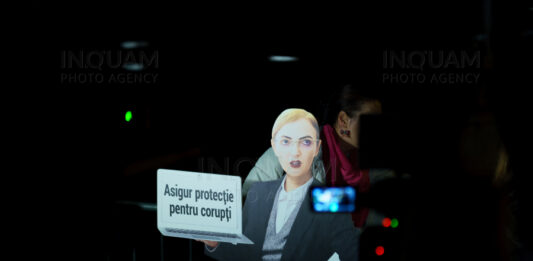Acțiune de protest față de conducerea Înaltei Curți de Casație și Justiție, organizată de mai multe asociații civice, București, 14 noiembrie 2025. Inquam Photos / Tudor Pană