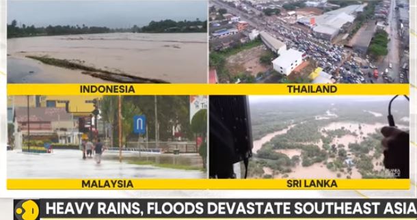 Aproape 350 de morți în inundațiile din Asia de Sud-Est
