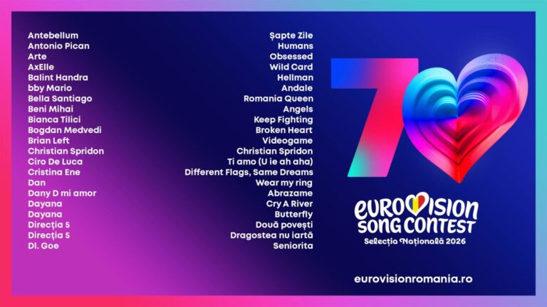 TVR a anunțat finaliștii Selecției Naționale Eurovision