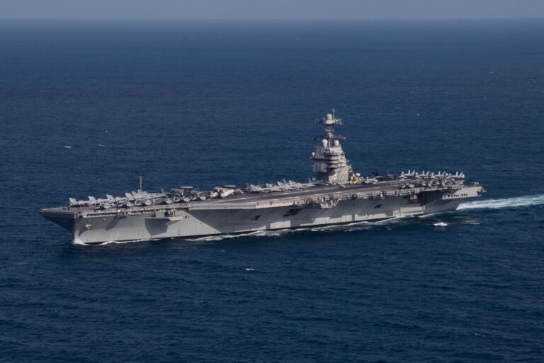 Portavionul american USS Gerald Ford a ajuns în Croația pentru mentenanţă