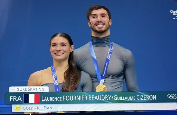 VIDEO | Laurence Fournier Baudry şi Guillaume Cizeron au cucerit aurul olimpic la dans pe gheață