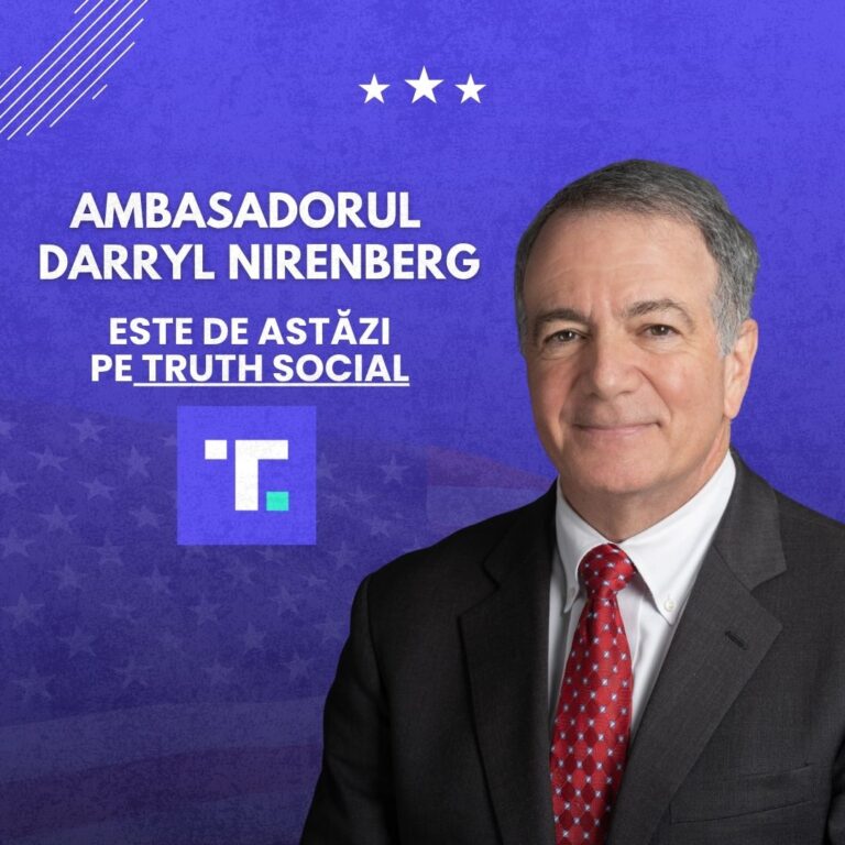 Ambasadorul SUA la București, prima postare pe Truth Social: Mândru să întăresc relaţiile cu România şi cu poporul român