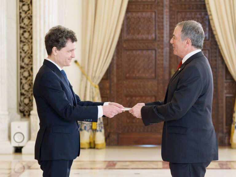 Darryl Nirenberg, noul ambasador al SUA la București, a prezentat scrisorile de acreditare președintelui Nicușor Dan