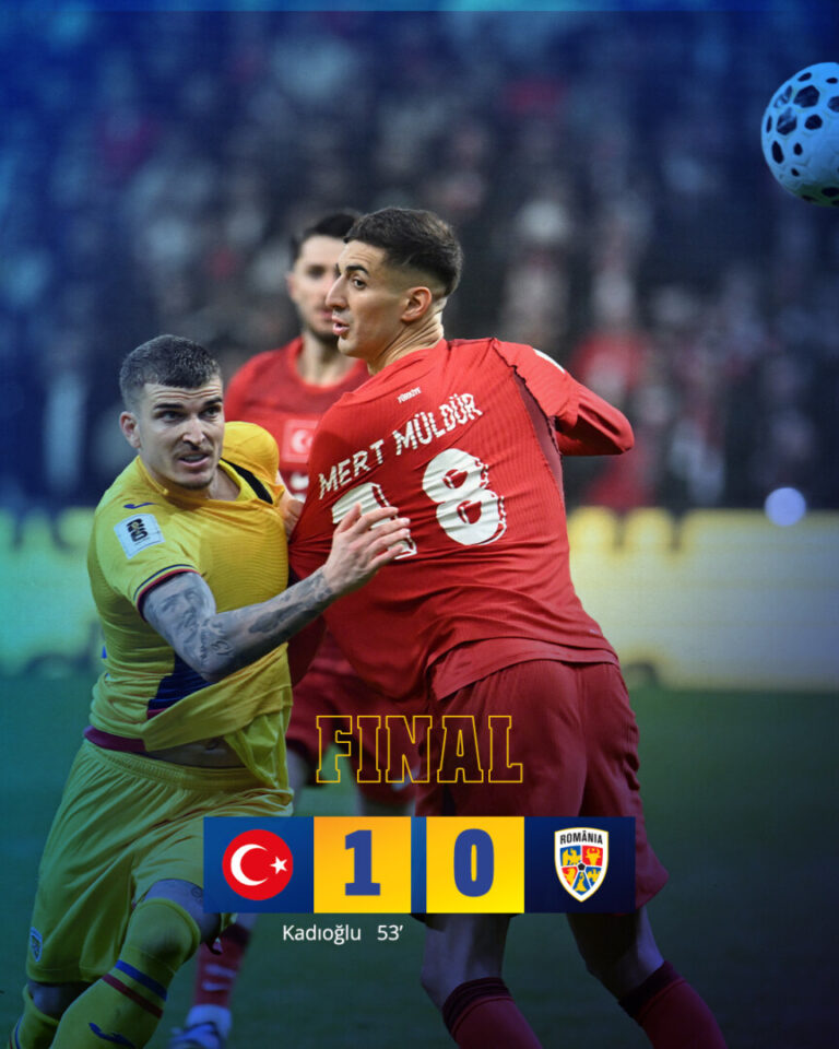 VIDEO | Fotbal: România, învinsă de Turcia cu 1-0, a ratat o nouă calificare la Cupa Mondială