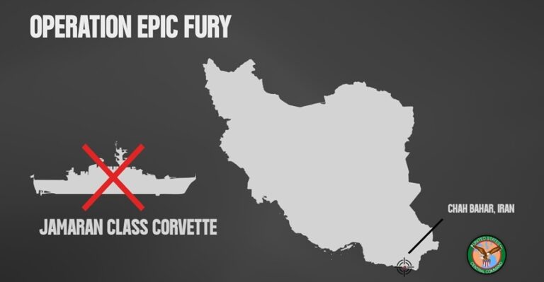 CENTCOM: O navă din flota iraniană a fost scufundată de către Statele Unite la Golful Oman
